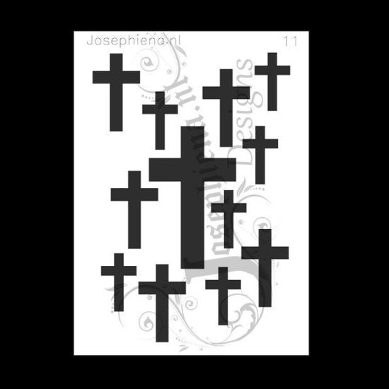 Josephiena&rsquo;s Design. Crosses stencil from Josephiena&rsquo;s Design