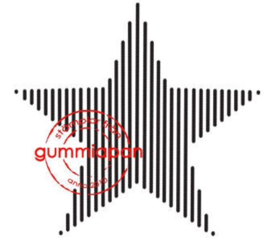 Picture of Small striped star - stempel (normaal €1,50)