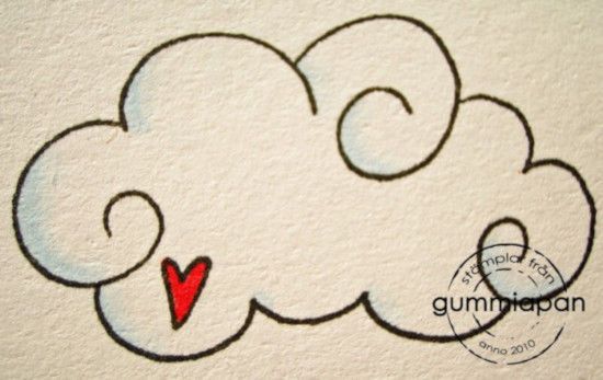 Picture of Hartelijke wolk - stempel (normaal €1,50)