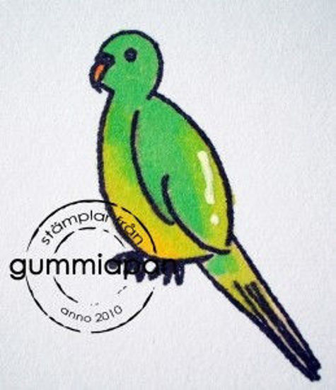 Picture of grasparkiet - stempel (normaal €1,50)