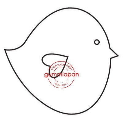 Picture of Dikke vogels kijken naar Rechts- stempel (normaal €2,00)