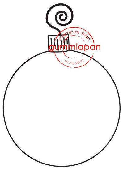 Picture of Kerstbal - stempel (normaal €2,50)