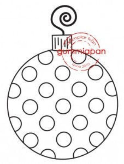 Picture of Gestippelde kerstbal - stempel (normaal €2,50)