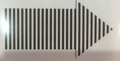 Picture of Kleine gestreepte pijl - stempel (normaal €1,50)