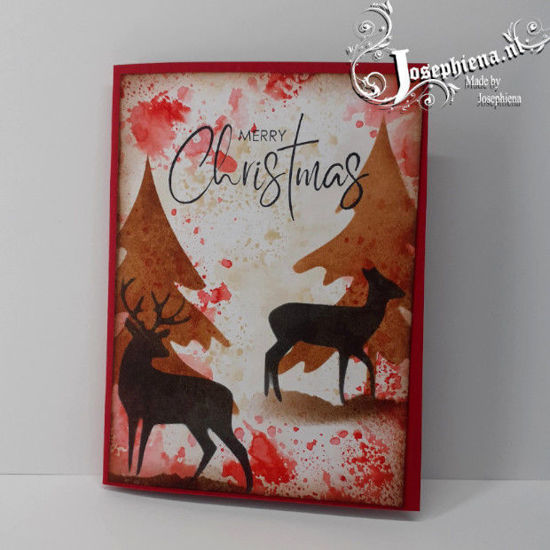 Card: Silhouette Blue Deer