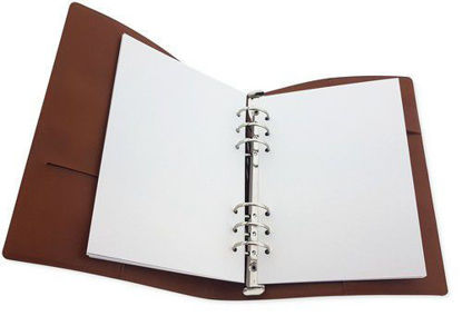 CraftEmotions Ringband Planner - voor papier A5-148x210mm - Cognac bruin