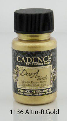 Cadence Dora metallic textiel verf R gold