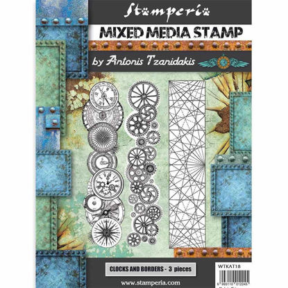 Stamperia Mixed Media Stamp Sir Vagabond Steampunk Borders