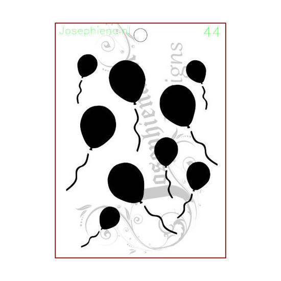 Ballonnen 2 - stencil van Josephiena's Design