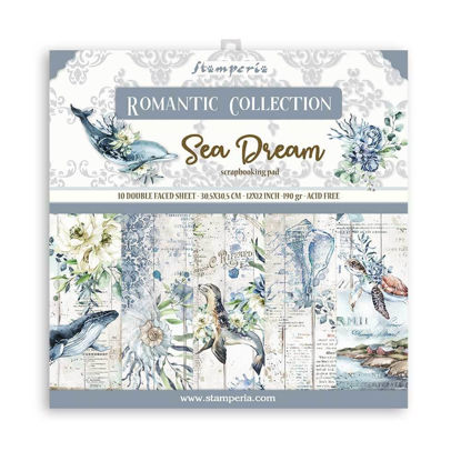 Stamperia Romantic Sea Dream 12x12 Inch Paper Pack