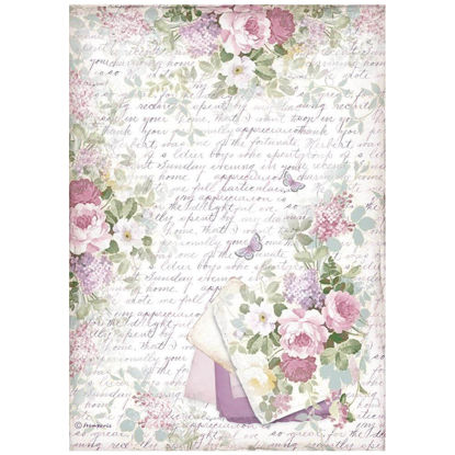 Stamperia A4 Rice Paper Provence Bouquet