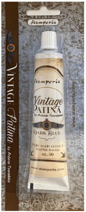 Stamperia Vintage Patina 50ml Dark Blue