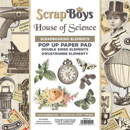 Scrapboys POP UP Paper Pad - House of Science