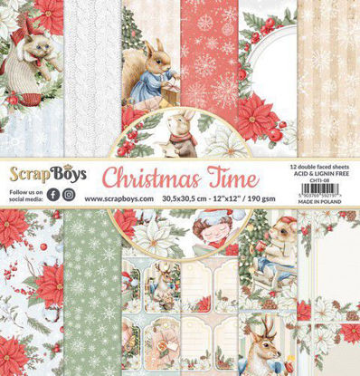 Scrapboys 12x12 inch Paper Pad - Christmas Time