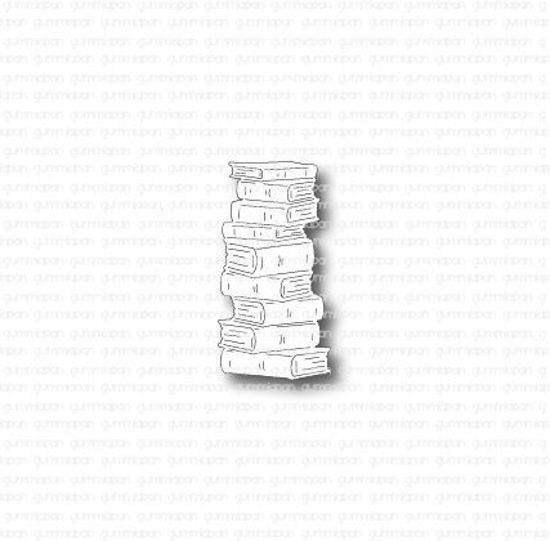 Gummiapan Boekenstapel stans - voeg een artistiek tintje toe aan je creatieve projecten.