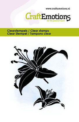 CraftEmotions clearstamps 6x7cm - Lelie