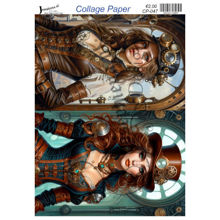 Steampunk people #5 - Josephiena's collage paper - CP-047