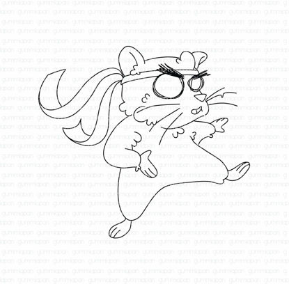 Karate Hamster - stempel