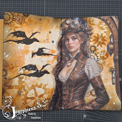 Art Journal pagina: Steampunk woman