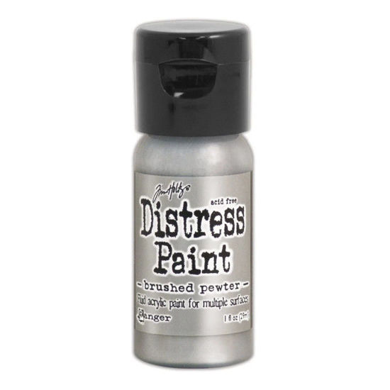 Tim Holtz Distress Flip Top Paint Brushed Pewter - TDF52968