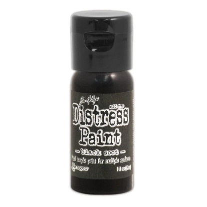 Tim Holtz Distress Flip Top Paint Black Soot - TDF52937